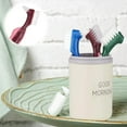 thumbnail image 4 of PearMist Rigid denture brush Denture toothbrush cleaning brush, 3 portable denture double-sided medium multi-layer bristles per package for cleaning dentures (rose red, green, blue, 4 of 7
