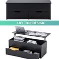 thumbnail image 4 of Lift-Top Table, Hidden Compartment for Chess - Gaming Convenience in Living Room, 4 of 6