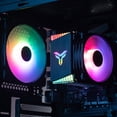 thumbnail image 4 of Enfriador de CPU 4 tubos de calor de cobre puro RGB PWM 4Pin radiador de ventilador de refrigeración para Intel/AMD JShteea Nuevo, 4 of 9