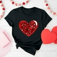 thumbnail image 6 of Jsaierl Womens Valentine's Day Shirts Love Heart Print Tees Trendy Short Sleeve Blouse Crewneck Holiday T-shirt Tops Valentines Day Gifts, 6 of 8