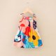 thumbnail image 1 of SDJMa Vestido de verano sin mangas con tirantes para niñas pequeñas, estampado gráfico, ropa infantil, 1 of 3