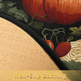 thumbnail image 3 of CURLYOOT Fall Pumpkin Half Round Door Mat, Indoor Outdoor Entrance Rug, Autumn Plants Semi Circular Area Rug, Non Slip Washable Absorbent Doormat, Laundry Room Rug 24'' x 36'', 3 of 4