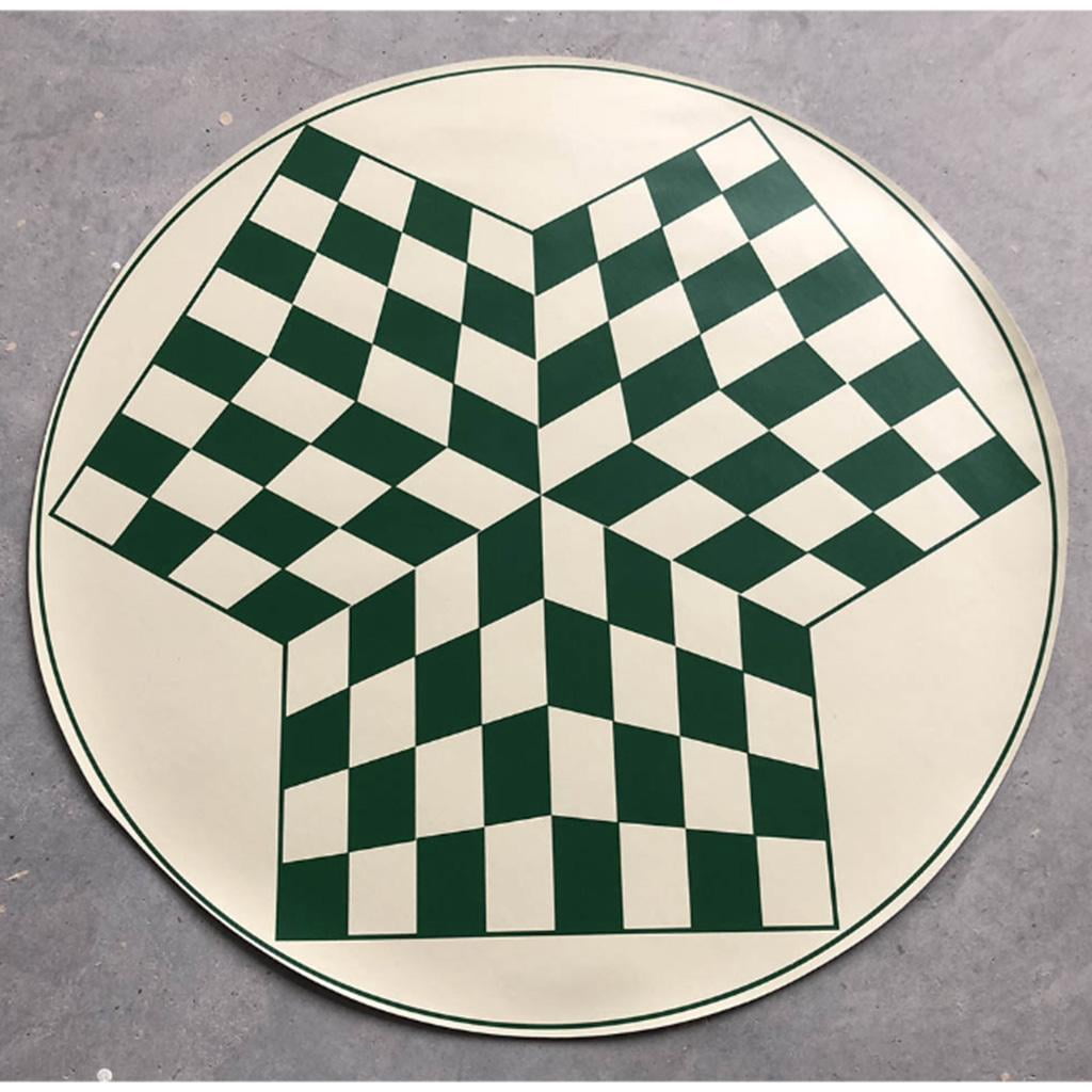 LeeQinersw 3-Players International Chess Sets Travel Game Sets Portable Chessboard With