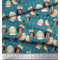 thumbnail image 3 of Soimoi Poly Georgette Fabric Floral & Owl Cartoon Decor Fabric Printed Yard 52 Inch Wide, 3 of 3
