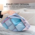 thumbnail image 4 of Yayeee Pillowcase Standard Size Set of 2 Satin Wrinkle Resistant Pillow Case, Purple Art Pattern, 4 of 7