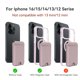 thumbnail image 5 of Cartera magnética CORLAGOON MagSafe para iPhone con soporte rosa, 5 of 6