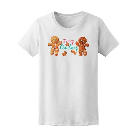 Christmas Gingerbread Cookies T-Shirt Women -Image by Shutterstock, Female XX-Large