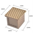 thumbnail image 5 of 5X Square Loaf Pan with Lid Toast Mold Bread Pan Pullman Loaf Pan with Cover Non-Stick Mini Water Cube, 5 of 5