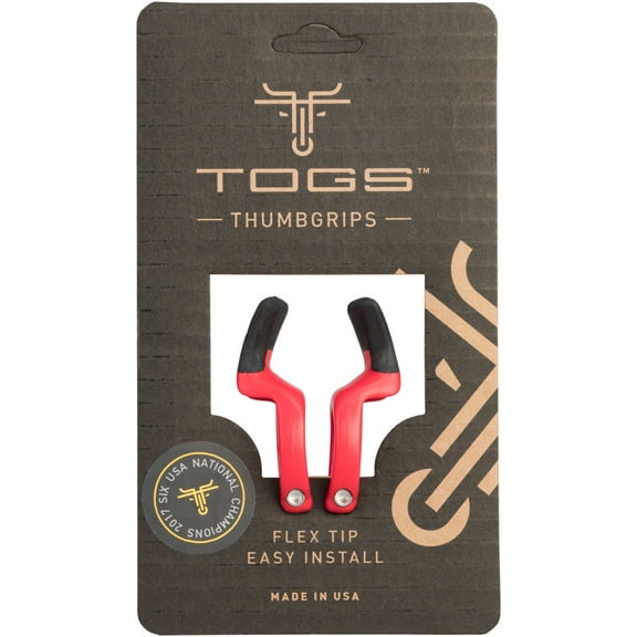 TOGS Red Flex Thumb Grips