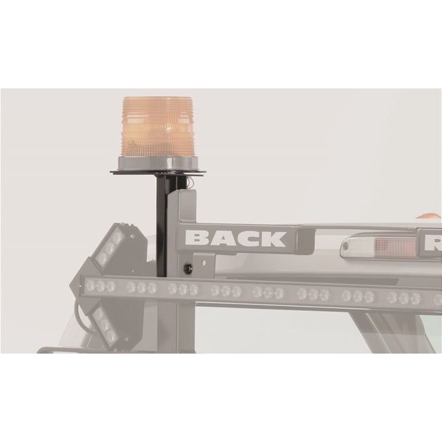 BackRack Headache Rack Light Mount 81001 Use on BackRack Model Racks; Teardrop Shaped; Black; Without Light