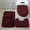 Brown, variant on 3 Piece Bathroom Rug Set With Toilet Lid Cover,Bathroom Rugs Sets 3 Piece,Ultra Soft Non Slip Bath Rug and Absorbent Chenille Bath Mat,Bathroom Rugs(Brown 3pcs/Set 20in)