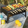 thumbnail image 5 of HomeLife Portable BBQ Grill Stainless Steel Easy to Use Removable Grid Foldable Charcoal Grill for Outdoor Picnic Garden Camping, 5 of 13