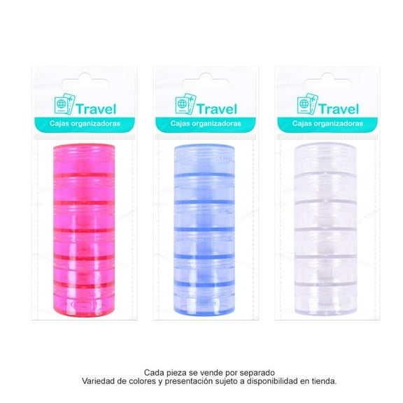 Mini Cajas Prichos Musul International Organizadoras de Plástico Varios Colores 6 Piezas