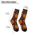 thumbnail image 2 of Fuzoiu Autumn Pumpkin Leaves Print Kids Socks For Boys Girls,Grip Crew Socks with Non Slip,Lightweight Stretch Crew Socks,Toddlers Crew Boot Socks, 2 of 5
