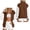 Brown, variant on IUYRTFE Women's Color Block Varsity Bomber Jacket Button Down Long Sleeve Casual Baseball Coat with Pockets