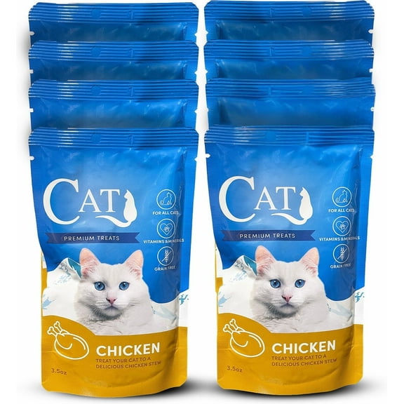 Cat by Scoochie Premium Gravy Chicken Stew Wet Cat Food Topping, 8CT