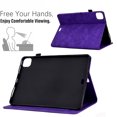thumbnail image 4 of GSFY Case for 2024 iPad Air 11 Inch 6th Gen (M2), Smart PU Leather Wallet Stand Protective Shell Auto Sleep Wake for iPad Air 11 6th/ iPad Air 10.9 4th &5th/ iPad Pro 11 (2018-2022), Purple FLOWER, 4 of 8