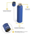 thumbnail image 3 of RTIC 26 oz Ceramic Lined Insulated Journey Water Bottle, Leak-Proof Lid, Cobalt, 3 of 8