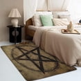 thumbnail image 3 of Pentagram Rug for Rituals - 5x7 Rug - Pentagram Rug - Wiccan Area Rug - Witch Retro Rugs - Pentacle Carpet, 3 of 7