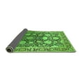 thumbnail image 2 of Ahgly Company Indoor Square Oriental Green Industrial Area Rugs, 3' Square, 2 of 4