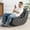 Gray, variant on Cynefin Rocking Chair Nursery Glider, Boneless Chair, Convertible Upholstered Memory Foam Compressible Sitting Lounge Chair, Fireside Chair for Reading Relaxing in Livingroom Bedroom