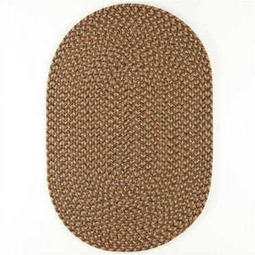 Rhody Rug CD36R024X048 2 x 4 ft. Camden Shades of Brown Oval Rug