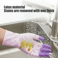 thumbnail image 3 of Durable Kitchen Emulsion Dishwashing Gloves for Housework - Waterproof, Heat & Cold Resistant, Anti-Slip Grip, Comfortable Fit, Reusable, Perfect for Cleaning & Laundry, 3 of 5
