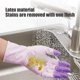 thumbnail image 4 of pstuiky Guantes de cocina para lavar platos con emulsión guantes de goma duraderos para el hogar resistentes al agua para limpieza del hogar., 4 of 6