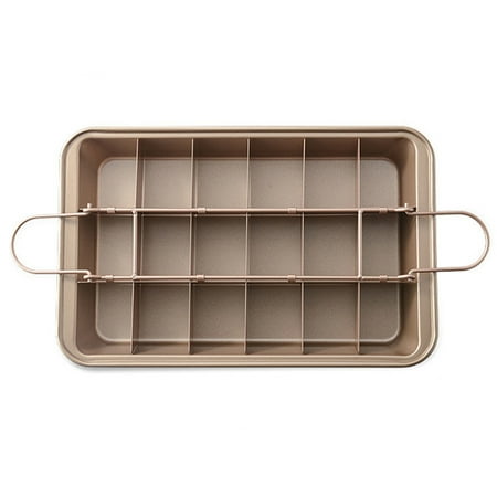 

Brownie Baking Pan Cake Mold Square Bread Non-Stick Baking Pan Baking Thick Solid Bottom