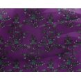 thumbnail image 4 of oneOone Georgette Viscose Fabric Leaves & Floral Block Printed Craft Fabric BTY 42 Inch Wide, 4 of 4