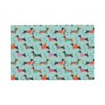 thumbnail image 2 of Rocae Christmas Dachshund Printed Heat Resistant Place Mats,Classic Hemstitch Cloth Fabric Placemats Imitation Linen Place Mat Table Mats 18x12 inch, 2 of 9