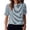 Blue, variant on Casual Short Sleeve Striped Print T Shirt Crew Neck Top for Everyday Wear Comfortable and Stylish Blouse,Light Yellow,M