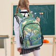 thumbnail image 7 of FORMRS Unisex School Backpack 17" Student Travel Bag with Laptop Compartment, Beige Tree, 7 of 7