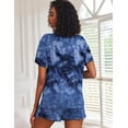 thumbnail image 6 of Ekouaer 2 Pack Womens Pajama Sets Short Sleeve Top with Shorts Soft Comfy Loungewear Sleepwear, 6 of 6
