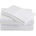 thumbnail image 1 of 600 Thread Count 4 Piece Sheet Set 15 Inch Deep Pocket 100% Egyptian Cotton Color White Solid Size Full, 1 of 1