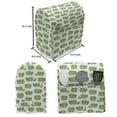 thumbnail image 5 of Farming Lounger Chair Bag, Cabbage Lettuce Garden Fresh Salad Organic Healthy Eating Food Vegan Graphic, High Capacity Storage with Handle Container, Lounger Size, Fern Green White, by Ambesonne, 5 of 5