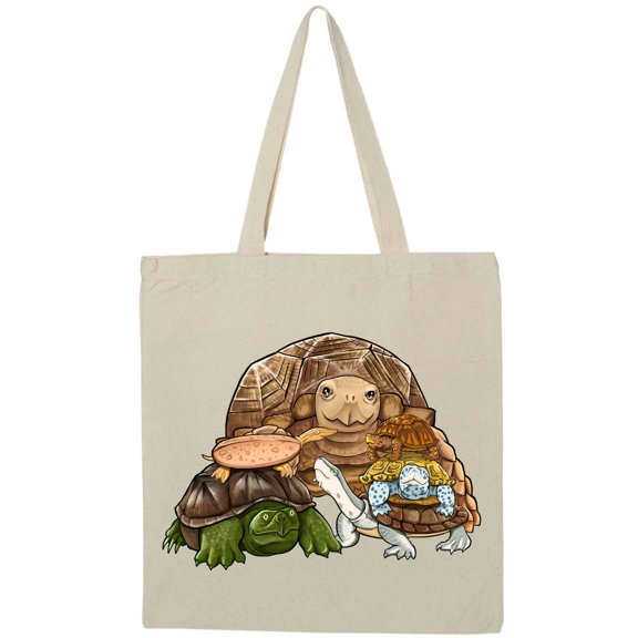 Inktastic Cute Pile of Turtles Tote Bag