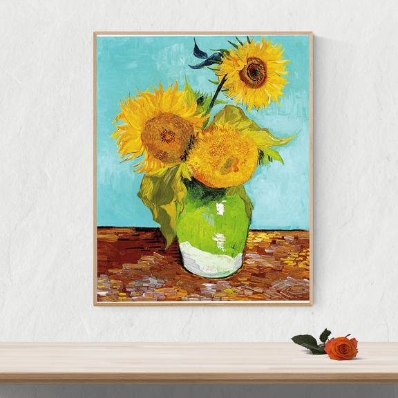 Three Sunflowers - 1888 | Van Gogh