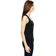 thumbnail image 2 of Anvil Ladies Triblend Racerback Tank Top 6751L Black XS, 2 of 3