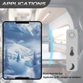 thumbnail image 5 of Psesaysky RV Door Window Shade Half-Fold Design Camper Door Window Cover UV Protection 17.3"x26" for RV Camper Trailer (Snow Landscape Forest), 5 of 7
