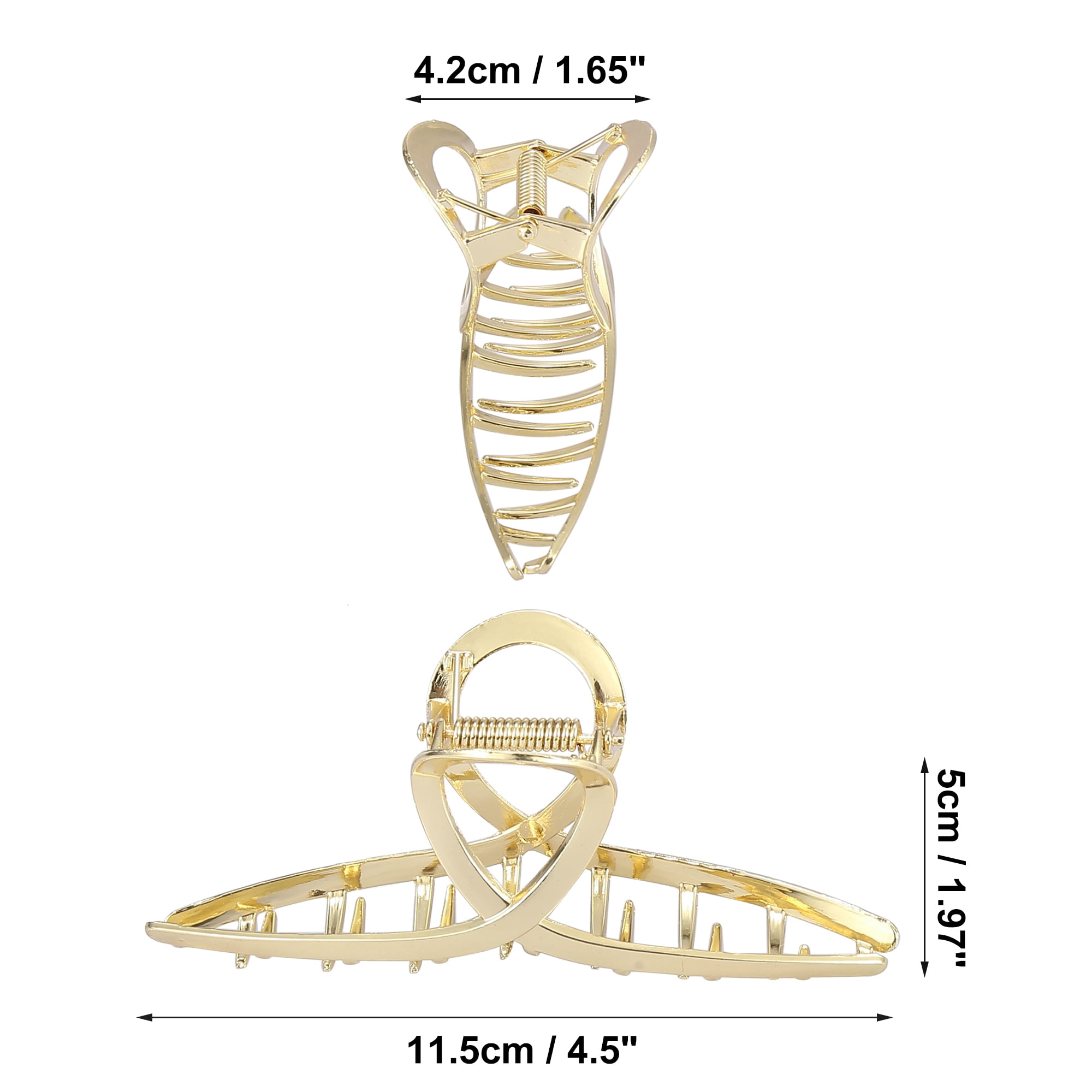 Unique Bargains Metal Hair Claw Clip Hair Barrettes Hair Pins for Women Beauty 4.5 Inch