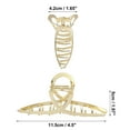 thumbnail image 3 of Unique Bargains Metal Hair Claw Clip Hair Barrettes Hair Pins for Women Beauty 4.5 Inch, 3 of 8