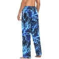 thumbnail image 5 of HPINK-T Blue Lightning Men's Pajama Pants Soft Comfy Sleep Lounge Pants Pjs Bottoms with Pockets, 5 of 7