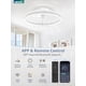 thumbnail image 2 of Ventilador de techo LEDIARY de 20 pulgadas con control remoto de luz regulable, 120 V, 2 of 9