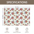 thumbnail image 3 of Placemat, Pioneer Flower Floral Print Pattern Place Mats Table Mat Set Of 2, PVC Washable Placemats for Party Kitchen Dining Decoration, 18x12 Inch, Fade Resistant, 3 of 6