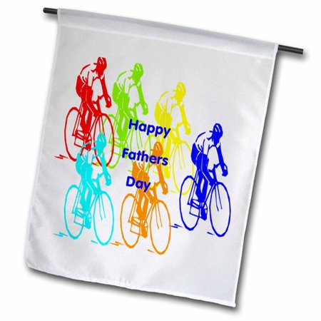 3drose Many Bike Riders With Happy Fathers Day Polyester 1 6 X 1