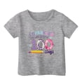 thumbnail image 4 of Gunia 100 Days Of School Shirt Kids Boys Girls Graphic Print Short Sleeve Tee Shirt Casual Crewneck Top School Season Tshirts 1-13 Years, 4 of 4