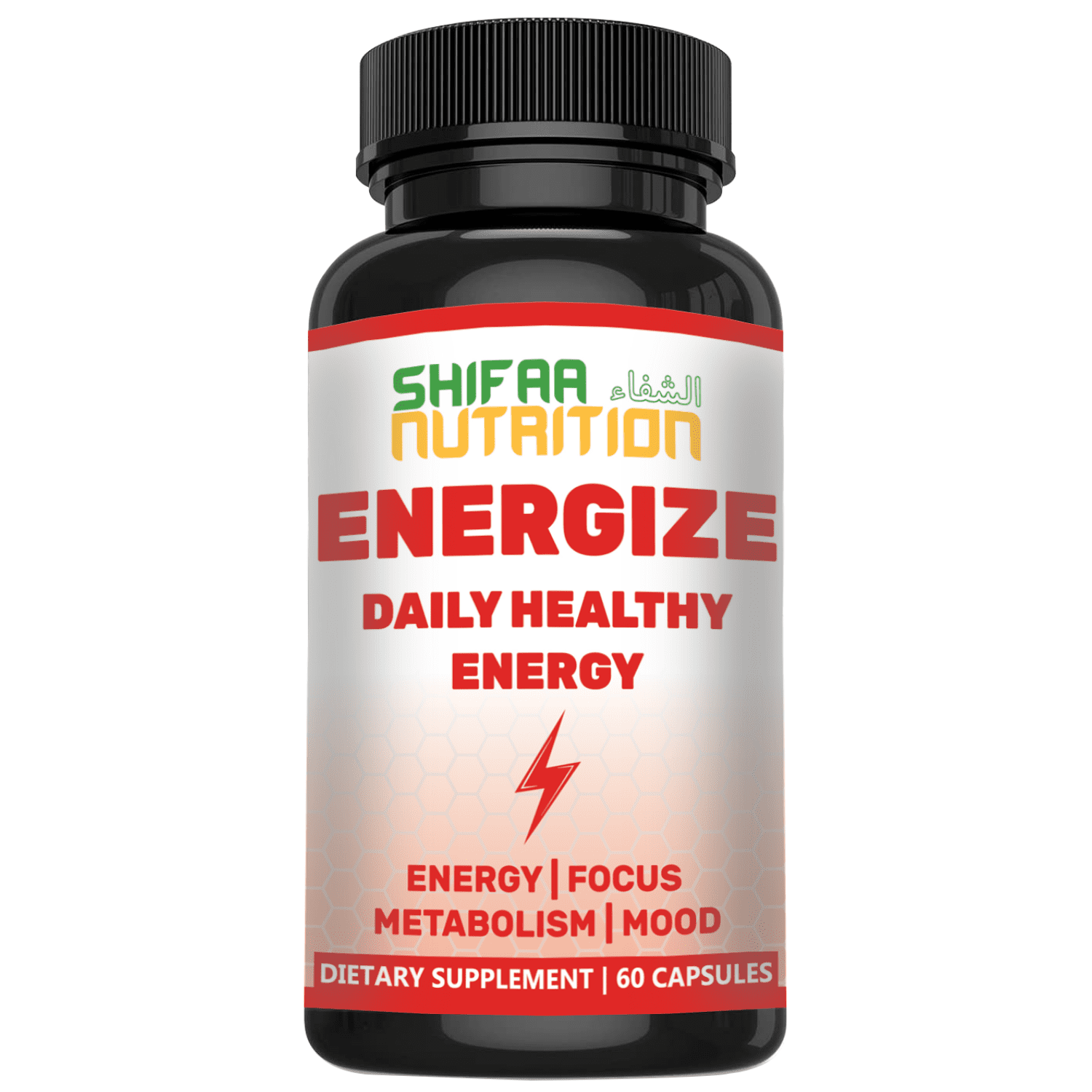 Energize Daily Energy Pills for Women & Men By SHIFAA NUTRITION For Focus, Energy