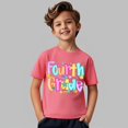 thumbnail image 5 of EnJoCho 4th Girls Back-to-School Shirts Preschool Kindergarten First Day of School T-Shirts Kids Short Sleeve Tees Tops Summer First Day Graphic T-Shirt Toddler, 5 of 5