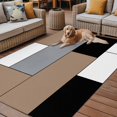 thumbnail image 2 of Fsddascl Brown Black Grey Outdoor Rug for Patio/Deck/Porch, Non-Slip Large Area Rug 4 x 6 Ft, Modern Irregular Geometric Abstract Indoor Outdoor Rugs Washable Area Rugs, Camping Rug Carpet, 2 of 5